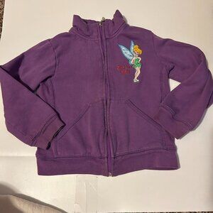 Size 6 Tinker Bell Kids Disney Hoodie  ~90s Y2K Girls Jacket